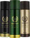 Denver Hamilton, Prestige and Caliber Combo Deodorant Spray - For Men (600 ml, Pack of 3)...