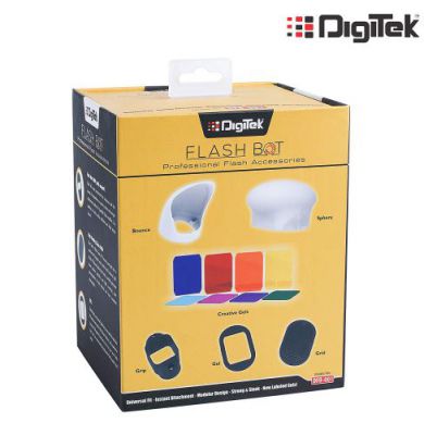 Digitek Professional Flash Kit, Better Choice Than magmod Photography kit, MagSphere, MagBounce, MagGrid, MagGel, MagGrip, Creative Gels (DFB 001)