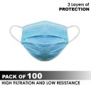Disposable Air Pollution & Protection Mask Face Mask Nose Mask Dust Mask surgical mask with tie,Disposable Surgical Mask, Pack of (100)...