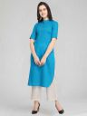 Divastri Women Dyed, Solid Pathani Kurta...