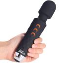 Dr Physio (USA) Eva Cordless Rechargeable Personal Body Wand Massager Machine with 28 Vibration modes & Water Resistant (Black)...