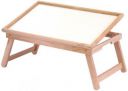 Ebee Wood Portable Laptop Table (Finish Color - White)...