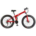 Endless 26T Foldable Fat Tyre Double Suspension Mountain Bike (Mat Red)...