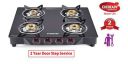 Eveready TGC4B MR Glass Top 4 Burner Gas Stove...