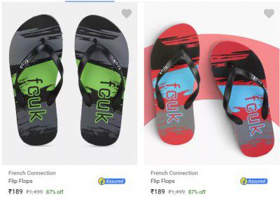 FCUK, French Connection footwear Up to 87% Off