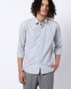FIRST CLASS Blue for Men Shirt with Patch Pocket...
