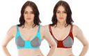 Fabme Women's Non-Wired Cotton Bra (Pack of 2)...