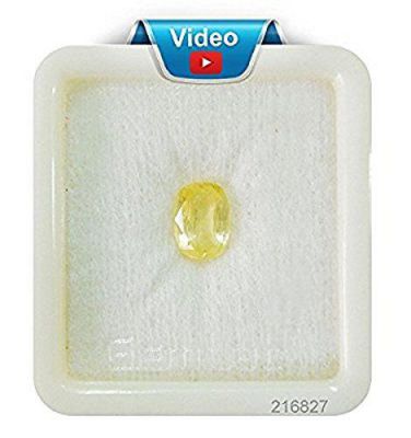 Fedput Pukhraj Stone/Yellow Saphhire in 7.25 Ratti