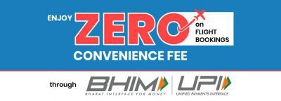 Flight booking: Zero Convenience Fee through UPI