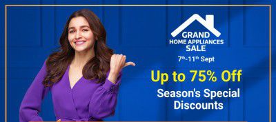Grand Home Appliances Sale: up to 75% Off + Extra 10% off on ICICI