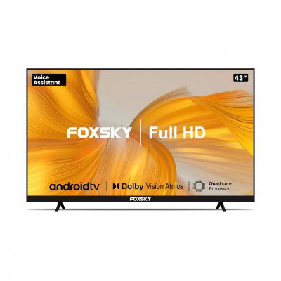 Foxsky (43") Full HD Smart LED TV 43FS-VS//43FSFHS (Black)
