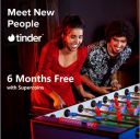 6 Month of Tinder Plus with 750 Super Coins...