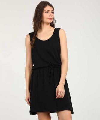 GAP Women Drop Waist Black Dress
