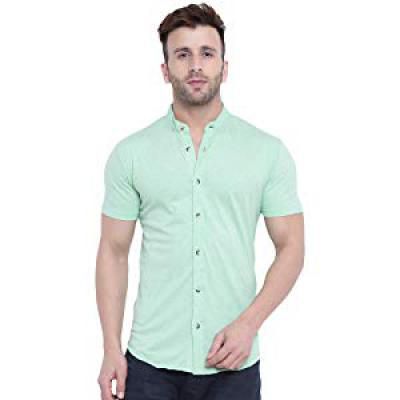 GRITSTONES Men's Cotton Half Sleeve Shirt