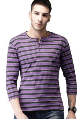 HERE&NOW Self Design Men T-Shirt
