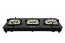 Hamlay Toughened Glass Burner Auto Ignition Gas Stove -3 Burner LPG Compatible (Black)...
