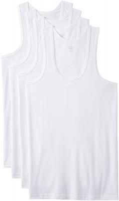Hanes Men's Cotton Vests (Pack of 4)
