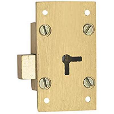 Harrison H-0093 50mm Brass Four Lever Furniture Lock Set (Silver)