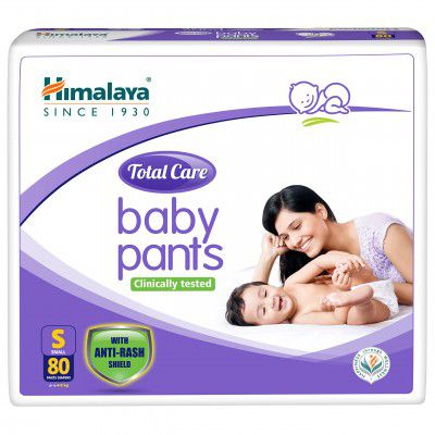 Himalaya Total Care Baby Pants Diapers, Small, 80 Count