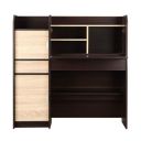 HomeTown Florence Engineered Wood Study Table in Walnut Color...