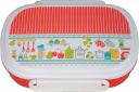 Hoom Plastic Lunch Box, 500ml, Red/White...
