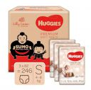 Huggies Baby Premium Soft Pants Sumo Monthly Pack, Small Size Diaper Pants, 246 Count...