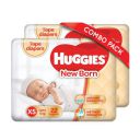 Huggies Ultra Soft Extra Small / New Born Baby (XS / NB) Tape Diapers Combo Pack of 2, 22 Counts Per Pack (44 Pieces)...