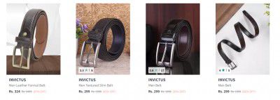 INVICTUS Men's Belt Upto 87% Off | Start Rs.324