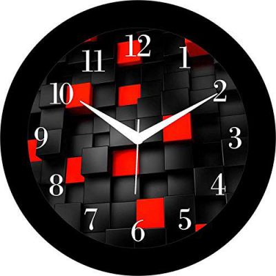 IT2M Designer Plastic Wall Clock for Home/Living Room/Bedroom/Kitchen- 11 in (with Ajanta Movement)