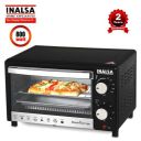 Inalsa MasterChef 10BK Oven Toaster Griller with Temperature Selection 800 W, Powder Coated Finish, Includes Baking Pan, SS Grill Tray, Hand Glove (Black)...