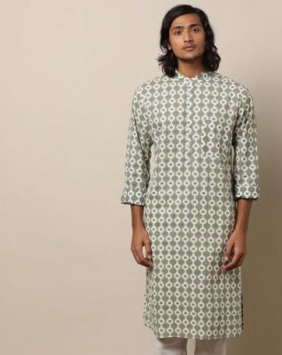 Indie Picks Jaipuri Printed Cotton Long Kurta