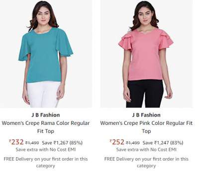 JB Fashion Women's Top at 80% Off