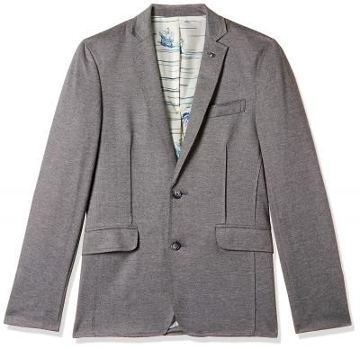 Jack & Jones Men& Regular Fit Blazer (1947402005_Charcoal Grey_52)