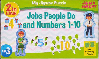 Jam & Honey Jobs People Do & Numbers Puzzle