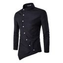 Jeevaan Mens Plain Solid Slim Fit Cotton Causal Shirt...
