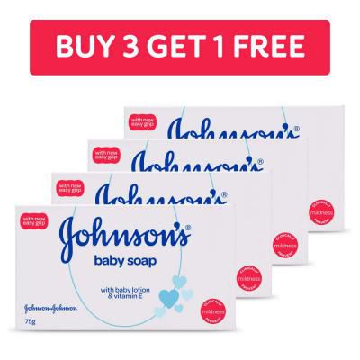 Johnson's Baby Soap 75g (Buy 3 Get 1 Free)