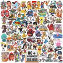 Junkyard Vinyl Waterproof Stickers for Kids, Scrapbooking, waterbottles, Electronic Gadgets. (Pack of 80 Plus Stickers)...