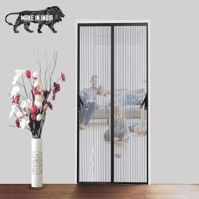 KARP Polyester Mosquito Net for Door with  (120 cm X 220 Cm, Black)