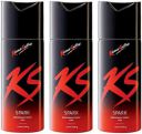 KS Spark (450 ml, Pack of 3) Deodorant Spray - For Men (450 ml, Pack of 3)...
