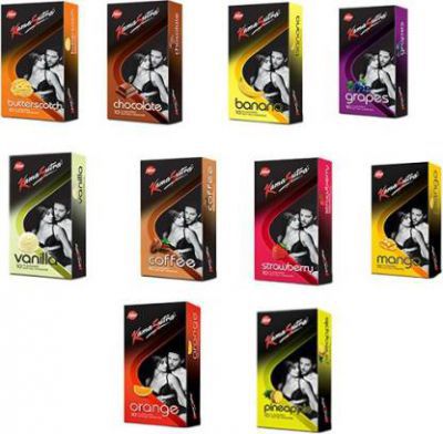 KamaSutra Honeymoon Flavoured Condom (Set of 10, 100S)