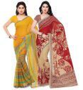 Kashvi saree Women's Saree With Blouse Piece - Pack of 2...