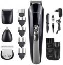 Kemei Rechargeable km-600 multi-functional 11 in 1 grooming kit shaver trimmer eyebrow trimmer nose trimmer hair clipper for men Runtime: 120 min Trimmer for Men (Black)...