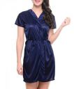 Klamotten Women Satin Short Robe...