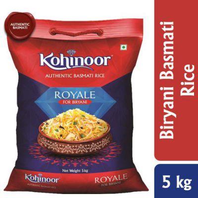 Kohinoor Royale Authentic Biryani Basmati Rice, 5 Kg
