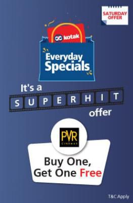 Kotak Super Saturdays : Buy 1 Ticket & Get 1 free