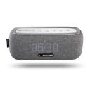 LUMIFORD 3-in-1 Digi Clock Wireless Stereo Bluetooth Speaker with built-in Alexa Voice Control, FM Radio, Dual Alarm Clock (Dark Grey)...