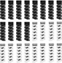 Lapster 24 pcs (Grey&Black) Spiral Charger Spiral Charger...