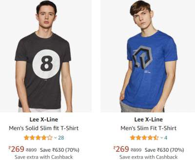 Lee X-Line Clothing at Minimum 70% Off