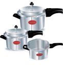 Lifelong Pressure Cooker Outer Lid Combo, 2 Litre, 3 Litre & 5 Litre (ISI Certified, Induction and Gas Compatible)...