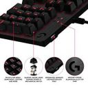 Logitech G413 Backlit Mechanical Gaming Keyboard with USB Pass-Through (Carbon)...